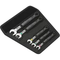 Wera 05004178001 5 Pièces Bicycle Set 10 Jeu De Clés À Anneaux Dans Un Étui - 8-15 Mm
