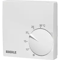 Eberle Thermostat d'ambiance RTR S 6721 6, Thermostat d'ambiance Slimline, Thermostat, Blanc