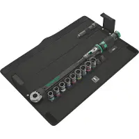 Wera 05075681001 Jeu De 11 Clés Dynamométriques Click-Torque C 3 Set 2 Dans Un Étui Avec Cliquet Réversible - 40-200 Nm - 1/2"