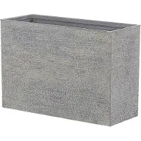 Beliani Cache-Pot 29 X 70 X 50 Cm Gris Edessa