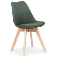 Halmar Chaise tapissée sur pieds en bois pour salle à manger K-303