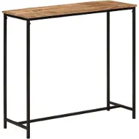 vidaXL Table console 80x30x74 cm bois massif de manguier et fer