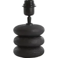 Light & Living - lampe de table - Budongo - noir - bois - luminaire individuel - E27 - 7043312