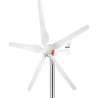Markenlos Éolienne blanche à 5 pales, 500 W