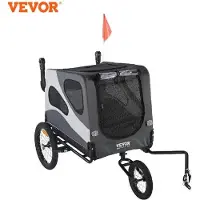 Famanu Remorque pour chiens - Remorque pliable pour chiens de petite et moyenne taille (max. 45 kg)