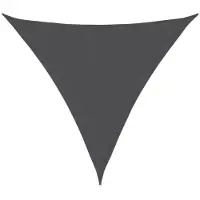 vidaXL Voile de parasol tissu oxford triangulaire 4x4x4 m anthracite