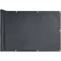 vidaXL Pare-vue balcon Anthracite 600x75 cm PVC