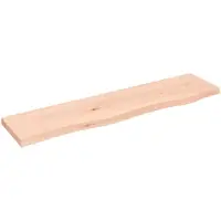 vidaXL Étagère murale 80x20x2 cm bois de chêne massif non traité