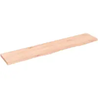 vidaXL Étagère murale 100x20x2 cm bois de chêne massif non traité