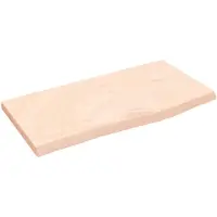 vidaXL Étagère murale 60x30x2 cm bois de chêne massif non traité