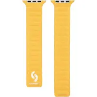 Connect Watch 38/40/41mm Fine woven twill magnetic chain strap (Twill finement tissé), Sangles de montre, Jaune