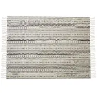 Beliani Couverture Panvel Coton 130 X 180 Cm Blanc