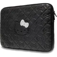 Hello Kitty Housse matelassée zippée noire pour ordinateur portable 14 pouces