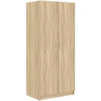 The Living Store Armoire Chêne Sonoma 80x52x180 cm Matériau dérivé du bois