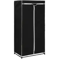 The Living Store Armoire noir 75×50×160 cm