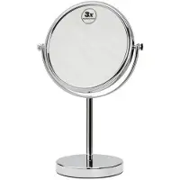 Hak Miroir cosmétique à poser, Ø 180mm, chrome