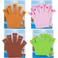 Classic World Gant de bain « Animaux » (25 x 20 cm)