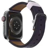 Otterbox Symmetry Cactus Leather Watch Band pour Apple Watch 9/8/7 41mm (41 mm, Cuir végétalien), Sangles de montre, Violet