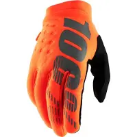 100% Brisker Off-road Gloves Orange L Enfants