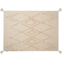 Beliani Couverture Morbi Coton 130 X 180 Cm Beige