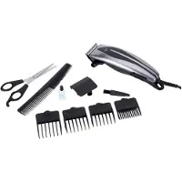 Jata MP423 Tondeuse de précision avec 4 guides de coupe. Lames en acier inoxydable haute résistance. Tête amovible pour un nettoyage facile. Accessoires inclus