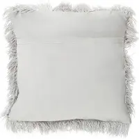 Beliani Lot de 2 coussins Gris clair CIDE 45 x 45 cm