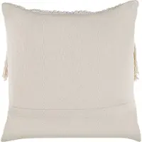 Beliani Coussin SOFCA Bouclé 45 x 45 cm Géométrique Beige