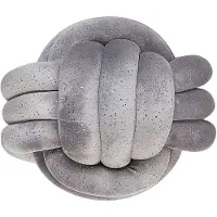 Beliani Coussin Velours Gris Malni 30 X 30 Cm
