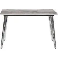 Beliani Table De Repas Greyton Blanc