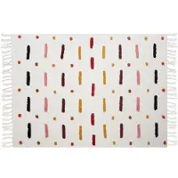 Beliani Couverture Alappuzha Coton 130 X 180 Cm Blanc