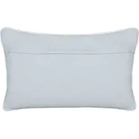 Beliani Coussin GAZANIA Coton 30 x 50 cm Géométrique Broderie Gris clair