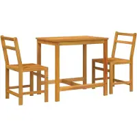 vidaXL Ensemble de meubles de balcon 3 pièces en bois massif d'acacia