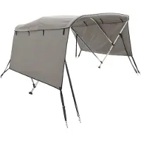 vidaXL 3-Bow Bimini-Top avec panneaux latéraux 183x(137-152)x137 cm