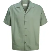 Jack & Jones Aaron Tencel Resort Short Sleeve Shirt Vert XL Homme