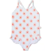 Swim Essentials Filles, Maillot de bain, Maillot de bain fille 110/1 Flower Hearts, Multicolore, (110, 116)