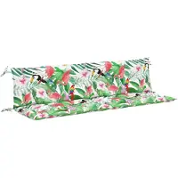 vidaXL Coussins de banc de jardin lot de 2 multicolore 200x50x7 cm