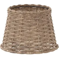 vidaXL Abat-jour marron Ø25x17 cm osier