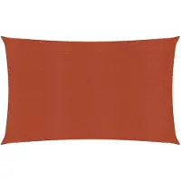 vidaXL Voile d'ombrage 160 g/m² Terre cuite 3x6 m PEHD