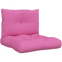vidaXL Coussins de palette lot de 2 rose tissu Oxford