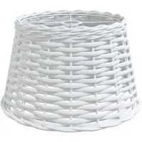 vidaXL Abat-jour blanc Ø38x23 cm osier