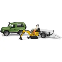 BRUDER Voiture - Land Rover Defender et pelle JCB... - 02593 - - UneTaille - Voiture