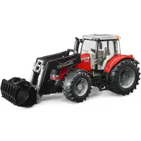 BRUDER Massey Ferguson 7624 With Frontloader (03047) Argenté Enfants