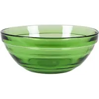 Duralex Saladier Empilable 50 Cl En Verre Trempé Résistant Teinté Vert Jungle