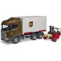 BRUDER Camion - Chariot élévateur UPS Scania Super 560R av. - 03 - - UneTaille - Voiture