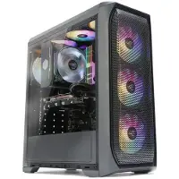 Zalman N5 MF ATX, ventilateur RGB x4, maille (ATX, Mini-ITX), Boîtier PC, Noir