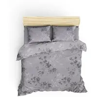 L'essentiel Maison , Adal- PRL2253, Gris, couettes, 100% coton ranforce