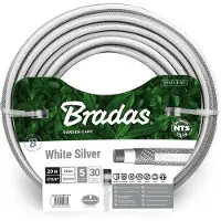Bradas Tuyau d'arrosage NTS WHITE SILVER 3/4" 20 m blanc / argent