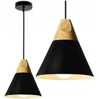 Toolight Lampe Suspendue APP054-1CP Scandi A Black