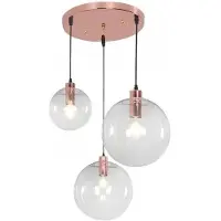 Toolight Lampe Suspendue APP038-3CP Lassi Set Rose Gold