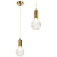 Toolight Lampe Suspendue APP649-1CP Gold
